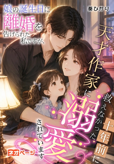 娘の誕生日に離婚を告げられた私ですが、十年前に救えなかった天才作家に溺愛されています