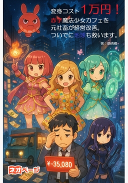 変身コスト1万円！赤字魔法少女カフェ、元社畜が経営改善。ついでに地球も救います。
