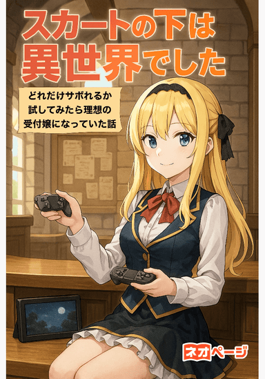 スカートの下は異世界でした -どれだけサボれるか試してみたら理想の受付嬢になっていた話-