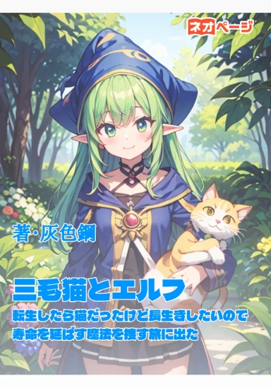 三毛猫とエルフ 転生したら猫だったけど長生きしたいので寿命を延ばす魔法を捜す旅に出た