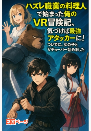 ハズレ職業の料理人で始まった俺のVR冒険記、気づけば最強アタッカーに！ついでに、女の子とVチューバー始めました
