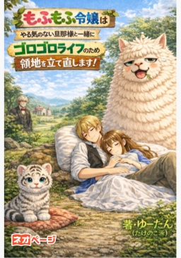 もふもふ令嬢はやる気のない旦那様と一緒にゴロゴロライフのため領地を立て直します！