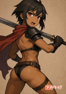 褐色系美少女剣士が、お喋りな魔剣に溺愛されて、親の敵討ちに出る物語