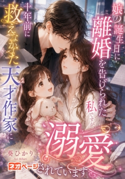 娘の誕生日に離婚を告げられた私ですが、十年前に救えなかった天才作家に溺愛されています