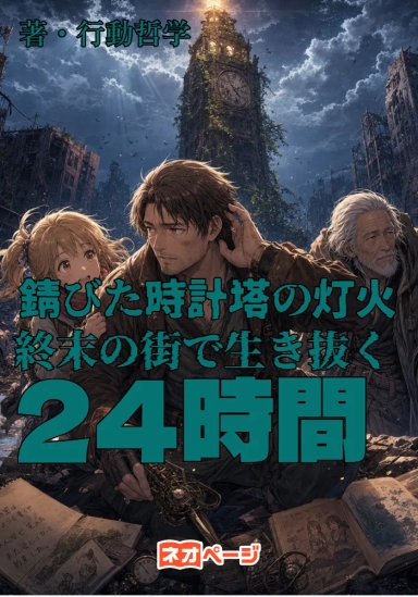 『錆びた時計塔の灯火：終末の街で生き抜く24時間』