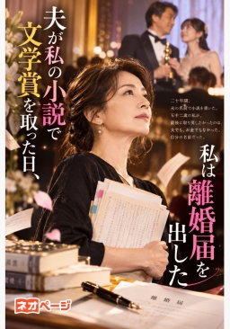 夫が私の小説で文学賞を取った日、私は離婚届を出した