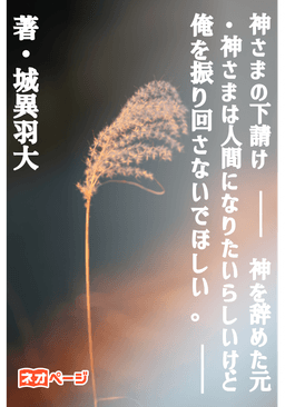 神さまの下請け ーー 神を辞めた元・神さまは人間になりたいらしいけど俺を振り回さないでほしい。 ーー