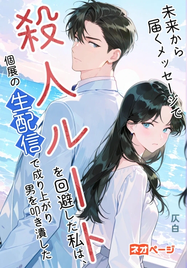 未来から届くメッセージで殺人ルートを回避した私は、個展の生配信で成り上がり男を叩き潰した